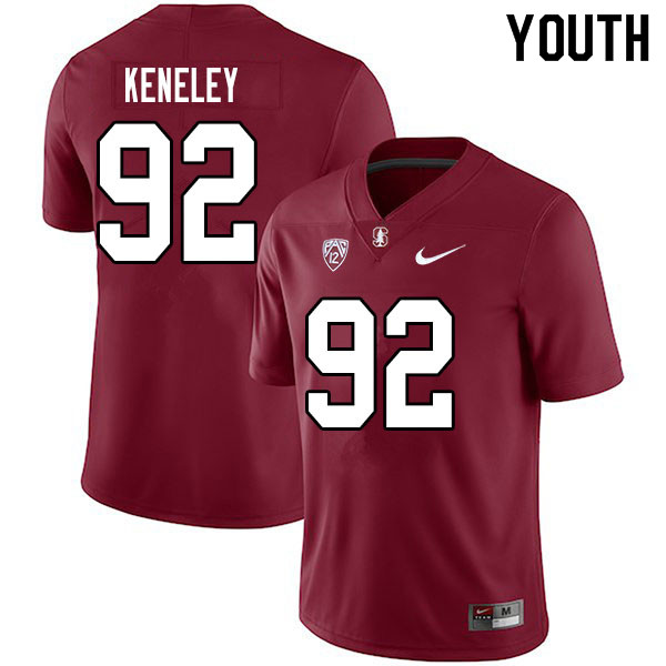 Youth #92 Lance Keneley Stanford Cardinal College Football Jerseys Sale-Cardinal